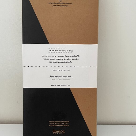 Danica Studio Mango Wood Salad Servers 2 piece set - Picture 4 of 5